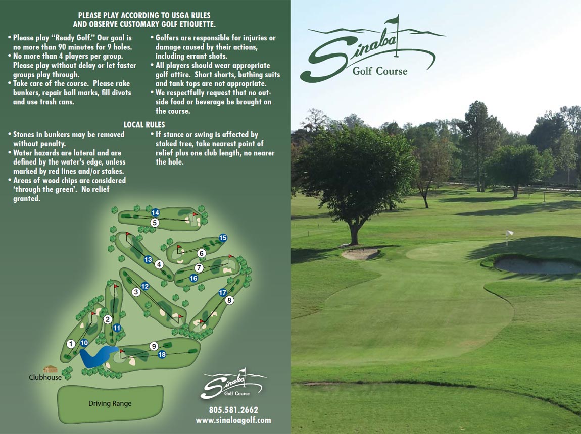 Sinaloa Golf Course Public 9 Hole Club Simi Valley, CA Course
